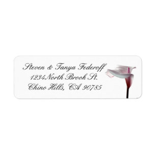 Lily Address Label