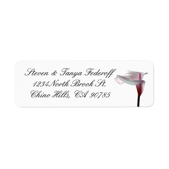 Lily Address Label (Vorne)