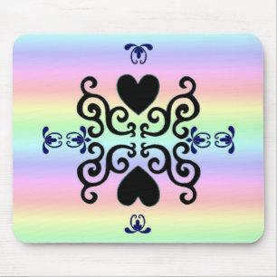 Lily and Heart- regenbowart Mousepad