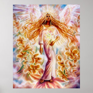 Lily Angel von Lisa Iris Poster
