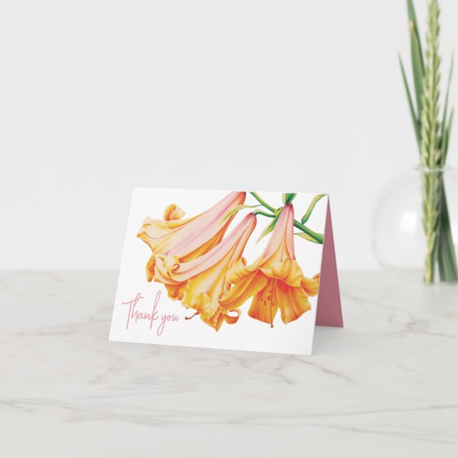 Lily Bell Art danken Ihrem Foto in der Karte (Vorderseite)