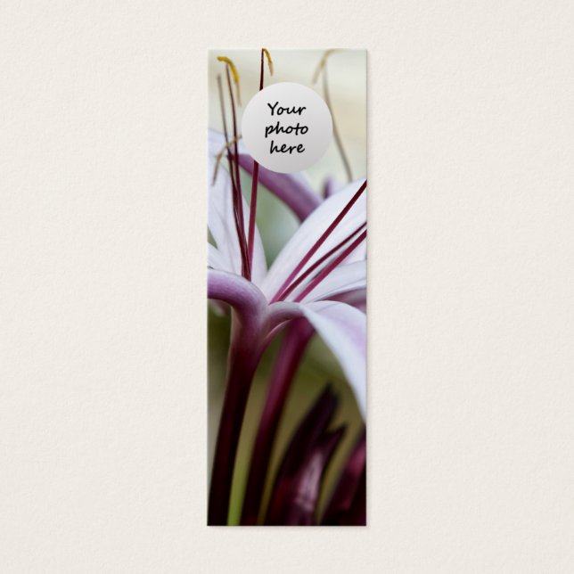 Lily Benutzerdefiniertes Lesezeichen (Vorderseite)