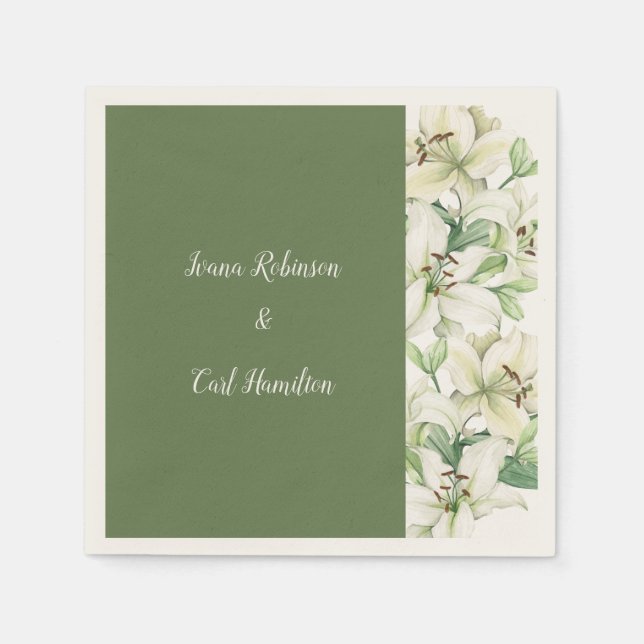 LILY Blossom Elegance Serviette (Vorderseite)