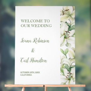 LILY Blossom Elegance Willkommen Acrylschild