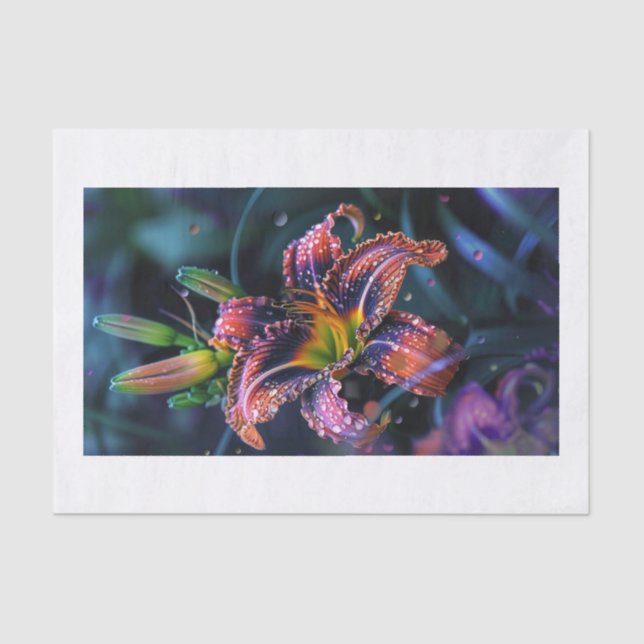 Lily-Blume1 Seidenpapier (Vorderseite)