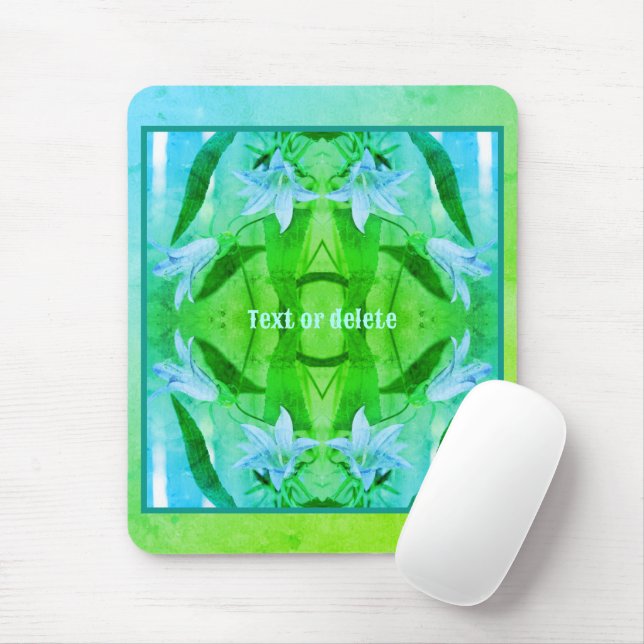 Lily Blume Abstrakte Farben Personalisiert Mousepad (Mit Mouse)