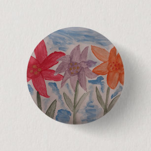 Lily Blume Abzeichen Button