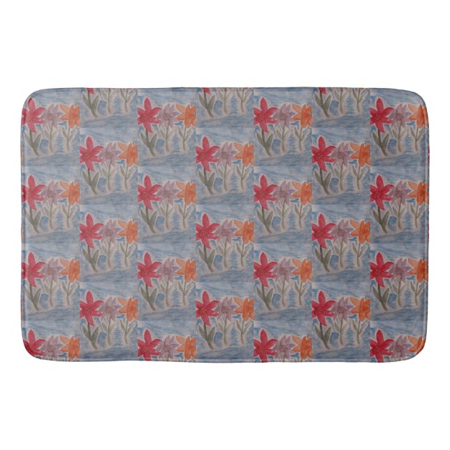 Lily Blume Bath Mat Badematte (Vorderseite)