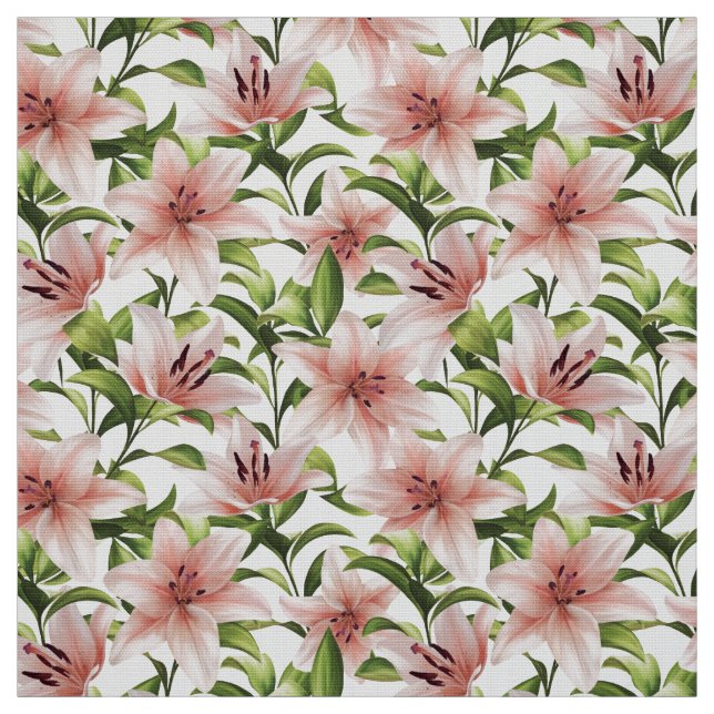 Lily Blume. Blumenmuster Stoff (Muster)