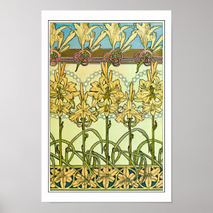 Lily Blume des Jugendstils, Mucha Poster