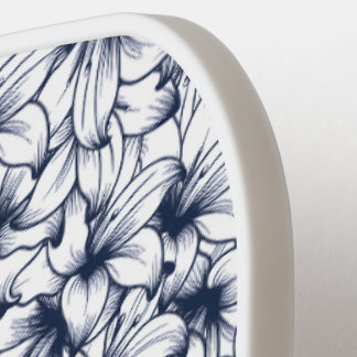 Lily Blume Ink Sketched Pattern Pickleball Schläger