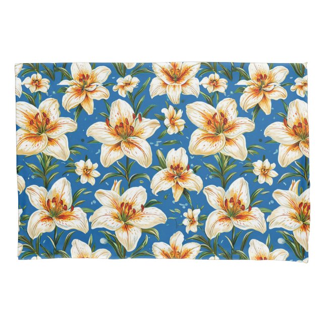 Lily-Blume Kissenbezug (Vorderseite)