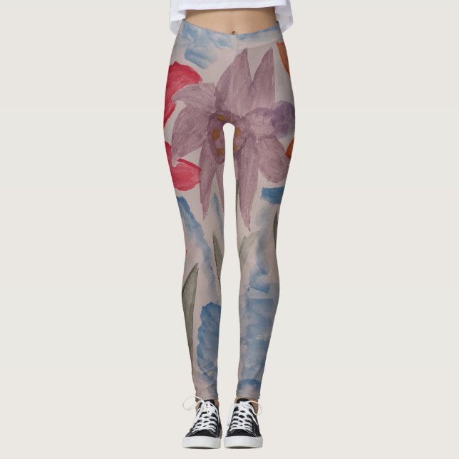 Lily-Blume Leggings (Vorderseite)