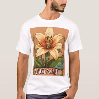 Lily Blume Logo mit dem Wort phantastisch Design T-Shirt