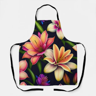 Lily Blume Malerei in Vivid Colors Schürze