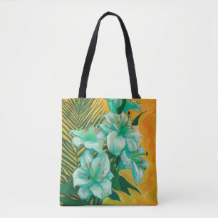 Lily-Blumen Palmblatt, Frühlingsblumen-Kunstmalere