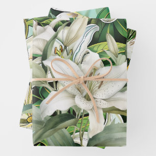 Lily-Blumen-Verpackungspapier Geschenkpapier Set