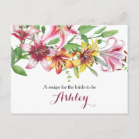 Lily Bouquet Brautparty Rezept Card