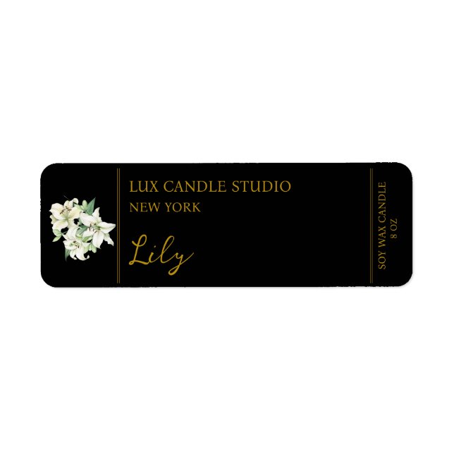 Lily Candle Label (Vorne)