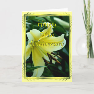 Lily Card zum 50. Jubiläum - jeder Anlass Karte