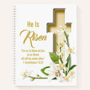 Lily Cross Personalisiert Scripture Verse Notizbuch
