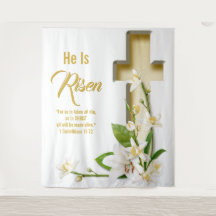 Lily Cross Schrift Ostern Kirche Hintergrund