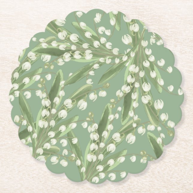 Lily des Tales Floral Untersetzer (Vorderseite)