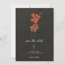Lily Dutch Master Painting Flat Save the Date Card