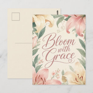 Lily: Erblühe mit Anmut Postkarte