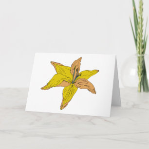 Lily Flower Garden Malerei Karte