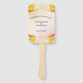 Lily Flower Garden Wedding Fächer