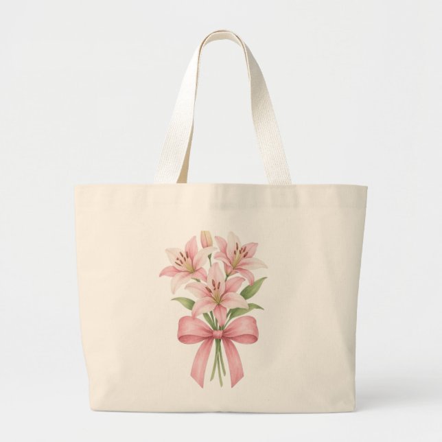 Lily Grace Bloom Jumbo Stoffbeutel (Vorne)