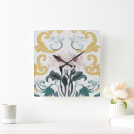 Lily & Grace Quadratische Wanduhr