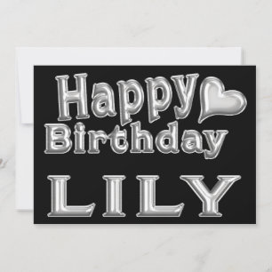 Lily Happy Birthday Karte Grußkarte mit Herz