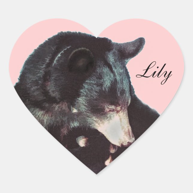 Lily Heart Sticker (Vorderseite)