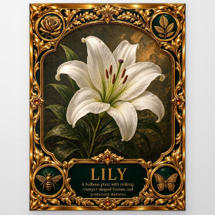 Lily, Juwelen-Erbstück-Kunst Postkarte