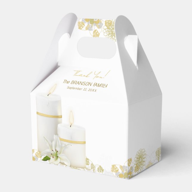 Lily-Kerzen-Geschenkboxen Geschenkschachtel (Vorderseite)