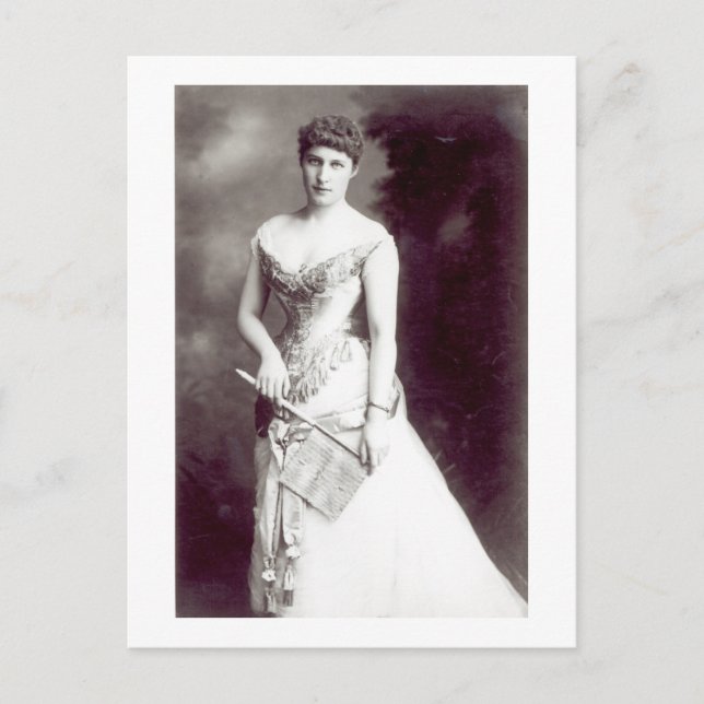 Lily Langtry (1853-1929) darstellend am Haymark Postkarte (Vorderseite)