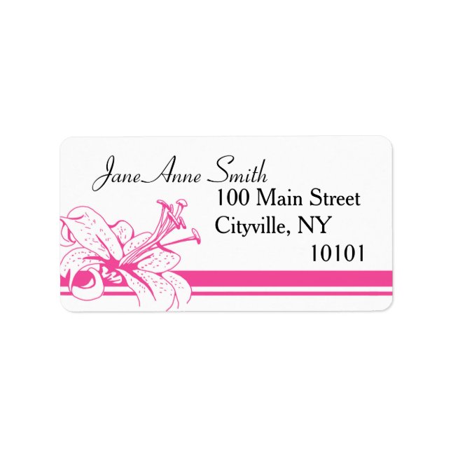 Lily & Lantern Wedding Collection, Rücksendesiegel Adressaufkleber (Vorne)