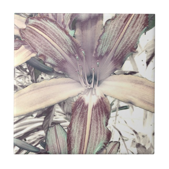 Lily Liebe Fliese (Vorderseite)