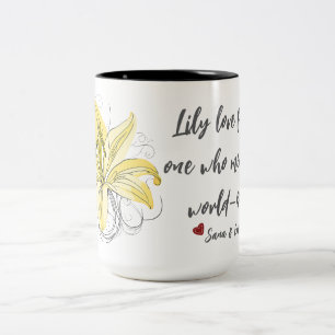 Lily Liebe Floral Tasse - Mama Geschenk