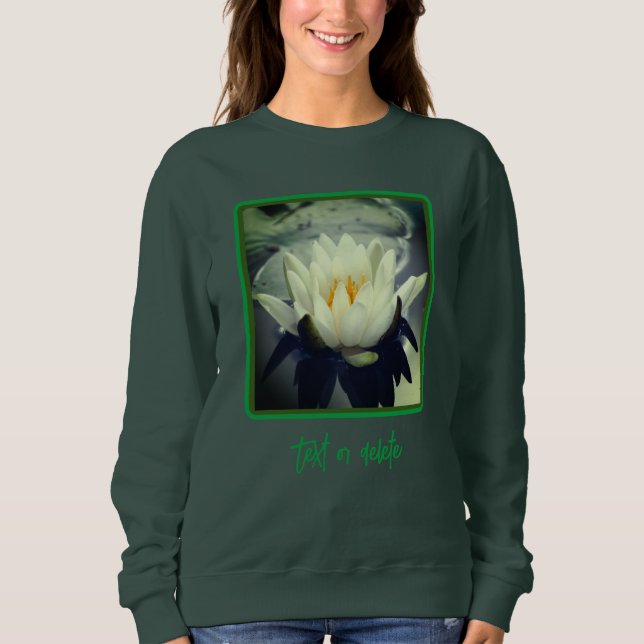 Lily Lotus Blossom Blume Sweatshirt (Vorderseite)