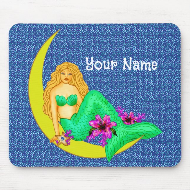Lily Moon Meerjungfrau-Mauspad Mousepad (Vorne)