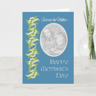 Lily Mthers Day Foto Card Blue: Über die Meilen hi Karte