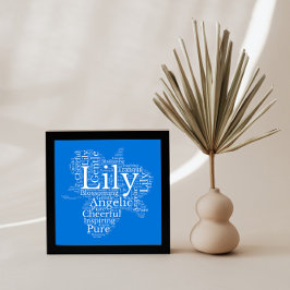 Lily Name Cloud Customizable Poster