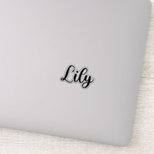 Lily Name - Handgeschriebene Kalligrafie Aufkleber