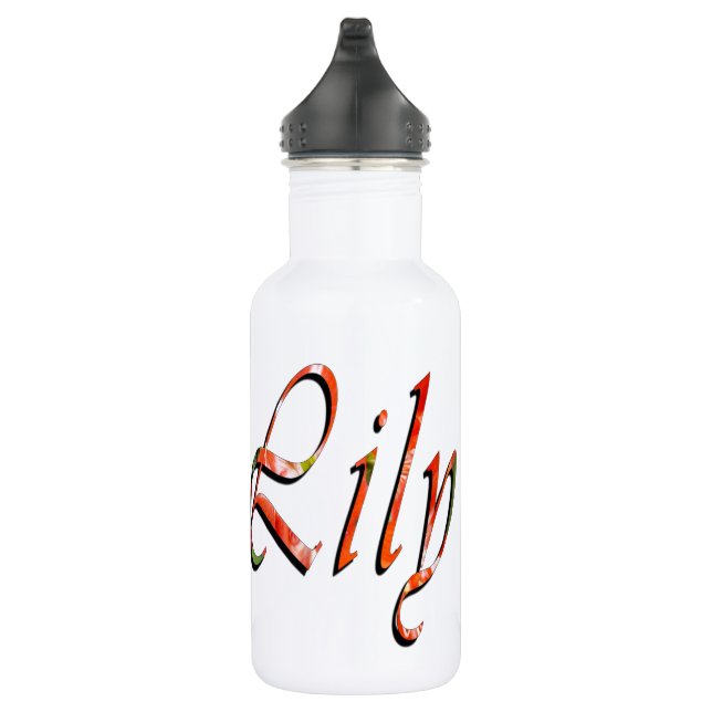 Lily, Name Logo Mädchen wiederverwendbare Wasser F Trinkflasche (Rechts)