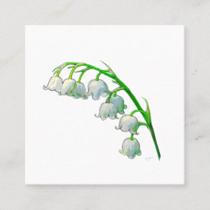 LILY OF THE TAL STICKER QUADRATISCHE VISITENKARTE