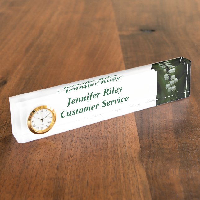 Lily of the Valley-0308 Namensplakette (Seite)