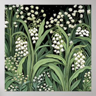 Lily of the Valley Art Print Poster